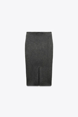 PLAIN KNIT MIDI SKIRT - Zara фото 7