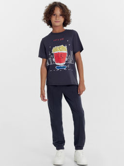 Футболка для мальчиков серая с печатью - Mark formelle фото 3