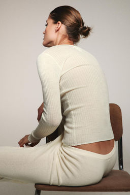 100% WOOL RIB TOP - Zara фото 3