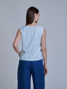 ЛЕН с ХЛОПКОМ топ