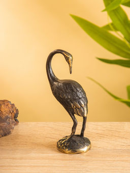 Сувенир «Журавль», 5×3×10 см, бронза