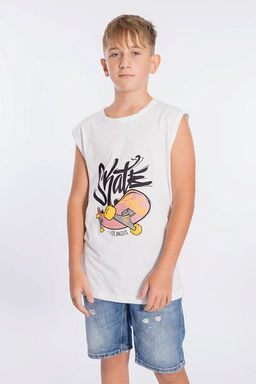 Майка М223055Па Белый - Елена фото 4