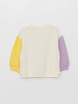 Bisiklet Yaka Dumbo Bask?l? K?z Bebek Sweatshirt - Waikiki фото 3