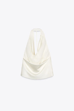 SPARKLY HALTER TOP - Zara фото 6