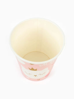 Цена за 2 шт. Стакан одноразовый бумажный «Котенок Принцесса», 250 мл, 6 шт.