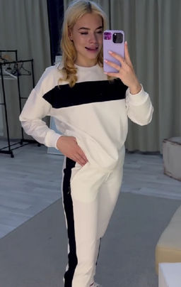 Мягкий уютный костюм из хлопкового футера. - Solo mio фото 22