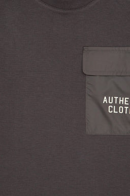 Erkek _ocuk Gri Bisiklet Yaka S_prem Sweatshirt - U.s. polo assn фото 3
