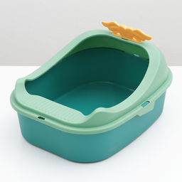 Туалет с бортом 43×35×25.5 см, зелёный