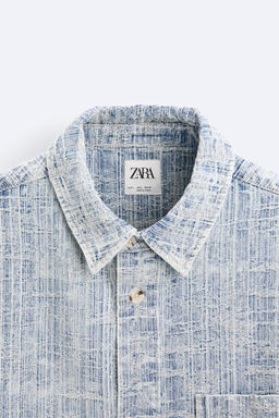 JACQUARD DENIM SHIRT - Zara фото 8