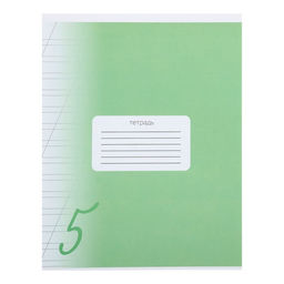 Комплект тетрадей из 10 штук, 12 листов в косую линию Calligrata "Пятёрка", обложка мелованный картон, ВД-лак, блок офсет, 5 видов по 2 штуки