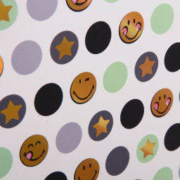 Пакет подарочный "Смешные смайлы" 18*23*8 см, микс