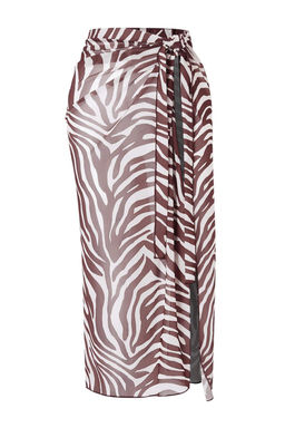 Siyah Orme Maxi Mesh Plaj Pareo TBESS26PR00006 - Trendyolmilla фото 3