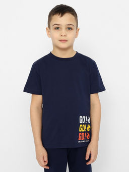 CRB wear/CSKB 63657-41 Футболка для мальчика,темно-синий/Ex.Cherubino