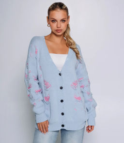 Кардиган #КТ884 (2), голубой