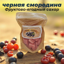 Фруктово-ягодный сахар, чёрная смородина, 300г - Сахарок фото 4