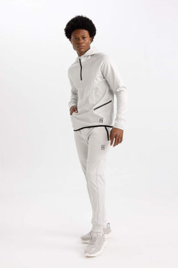 DeFactoFit Jogger Esofman Alt? Slim Fit Dar Kesim Skuba Dalg?c Kumas Beli Bagc?kl? Lastikli Paca Cepli  фото 2
