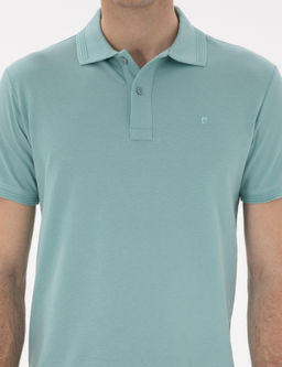 Koyu Mint Slim Fit K_vr_lmaz Polo Yaka Basic Ti__rt - Pierre cardin фото 6