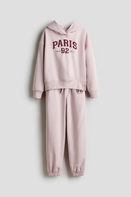 Conjunto estampado de 2 piezas en tejido sudadera
