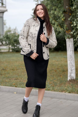 Куртка 70% лен -30% хлопок на натуральном утеплителе (100% хлопок) - Новый лен фото 5