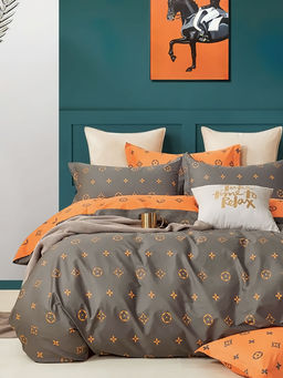 Постельное белье сатин элит на молнии - Арманд 2 сп. с Евро простыней (нав.70х70)