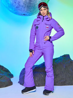 Женский сноубордический горнолыжный комбинезон Alpha Endless Aeternitas 223/2305 PRP - Пурпурное Сердце  фото 6