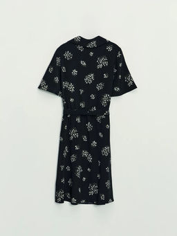 Платье с поясом и цветочным принтом - Zarina фото 9