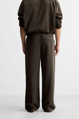 RELAXED FIT FLOWING TROUSERS - Zara фото 3
