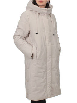 1120 BEIGE Пальто зимнее облегченное женское (холлофайбер 150 гр.)
