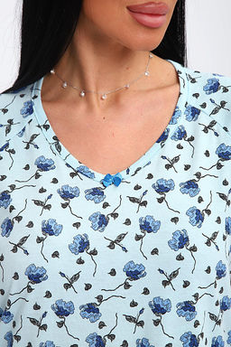 Сорочка женская (01064 синий) - Плиона фото 54