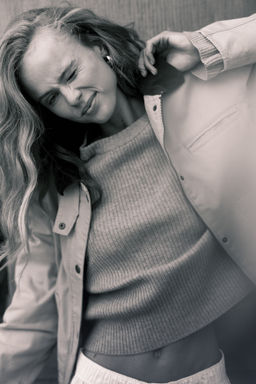 Cazadora de lona con cuello de pana - H&m фото 6