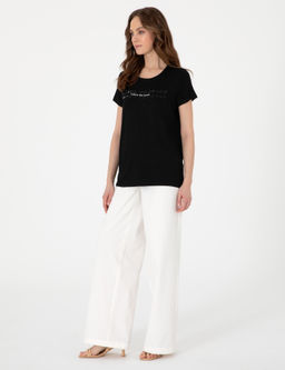 Siyah Regular Fit Ti__rt