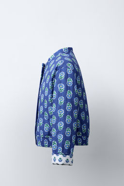 FLORAL PRINT PADDED JACKET