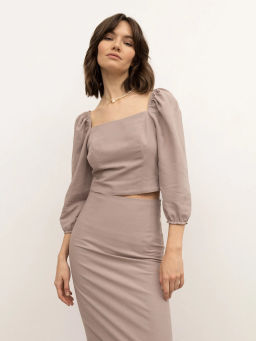 Блузка с объемными рукавами - Emka фото 2