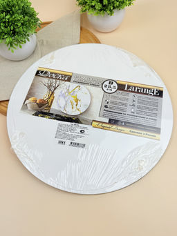 Доска разделочная круглая LARANGE СИМВОЛ ГОДА 2026 d 28,5 см (стекло закаленное 4мм) 106-743