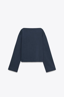 BOAT NECK T-SHIRT - Zara фото 7