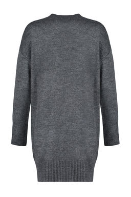 TRENDYOLMILLA Antrasit Mini Triko Super Genis Kal?p Yumusak Dokulu Elbise TWOAW24EL00035  фото 8