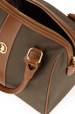 Женская сумка через плечо из парусины цвета хаки Неожиданная скидка в корзине - U.s. polo assn фото 7