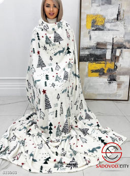 Новогодний плед с рисунком