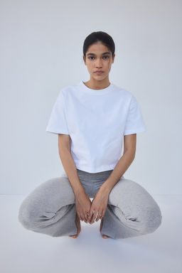 Pantalon acampanado de punto