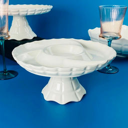 Менажница 25х12 см Корнелия на ножке в под.уп. Фарфор арт.163-061 (LENARDI)