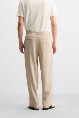 PLEATED TROUSERS WITH BELT - Zara фото 13
