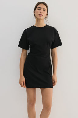 Vestido camiseta de algod?n silueta reloj de arena - H&m фото 5