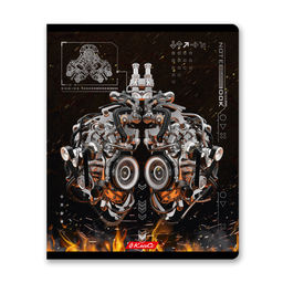 Светоч 96ТЕТк-007 Тетрадь ученическая общая, матовая ламинация + тиснение серебряной фольгой, A5 96 л. на скобе 60 г/кв.м , белизна 100 % 5 шт. клетка 000779 Железное сердце фото 5