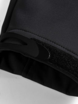 Ветровка спортивная мужская с капюшоном softshell черного цвета 9563Ch - Mtforce фото 24