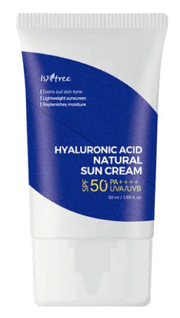 Cолнцезащитный крем ISNTREE HYALURONIC NATURAL SUN CREAM (50 мл)