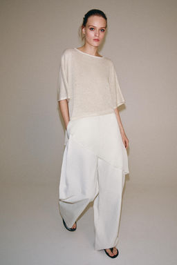 PANTAL?N ANCHO ZW COLLECTION / Crudo - Zara фото 3