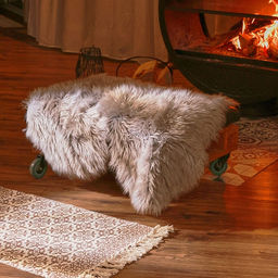 Коврик SL Home Cotton, 60180 см, серый, молочный, хлопок 50%