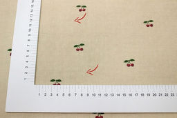 Муслин Премиум двухслойный гладкий Сладкие вишенки, ш.2.5м, хлопок-100%, 130гр/м.кв - Купава фото 2