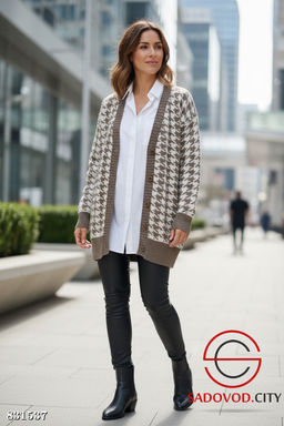 Кардиган женский на пуговицах