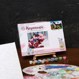 Картина по номерам на холсте с подрамником Бигль в горах, 30х20 см - Школа талантов фото 2